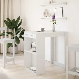 vidaXL Bartisch 102 x 70 x 103,5 cm Weiß