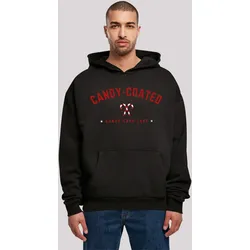 Kapuzenpullover F4NT4STIC "Weihnachten Candy Coated Christmas", Herren, Gr. XL, schwarz, Obermaterial: 100% Baumwolle, casual, oversize, Langarm, Pullover, Weihnachten, Geschenk, Logo