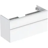 Geberit iCon Unterschrank für Waschtisch, 2 Schubladen, weiß/lackiert hochglänzend,