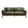 miliboo Couch Stoff 3-Sitzer Khaki