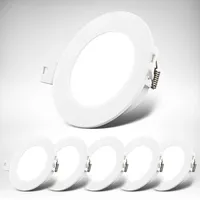 B.K.Licht - 6er Set LED neutralweiß, Weiß