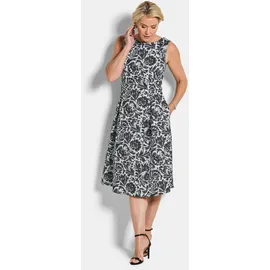 GOLDNER Sommerkleid Midikleid Schwarz 44