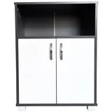 Hti-Living HTI-Line Küchenschrank Blanca Anrichte Mehrzweckschrank Grau Weiß