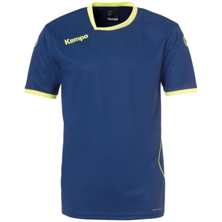 Kempa CURVE TRIKOT Kinder deep blau/fluo gelb 116