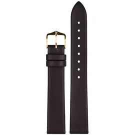 Hirsch Lederarmband für Uhren Toronto L 20 mm Braun