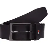 Tommy Hilfiger Herrengürtel Leder 3,5 cm schwarz 110 cm