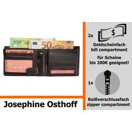 Josephine Osthoff Handtaschen-Manufaktur Josephine Osthoff Geldbörse Herren Portemonnaie schwarz/silber