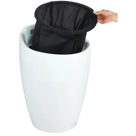 Wenko Badhocker mit Wäschesammler Candy 20 l weiß