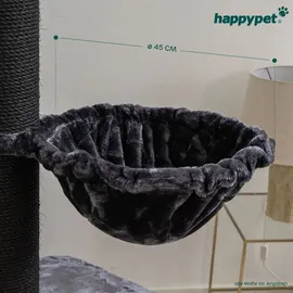 Happy Pet Liegemulde Kratzbaum Ø 45 cm grau