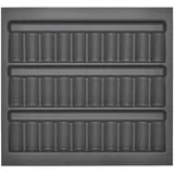 SO-Tech Orga-Box I Gewürzdoseneinsatz 513 x 473 x 28 mm Oriongrau mit Antiruschbeschichtung Gewürzglaseinsatz Für Tandembox Antaro/Intivo u. Modernbox im 60er Schrank Schubladeneinsatz
