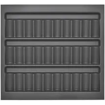 SO-Tech Orga-Box I Gewürzdoseneinsatz 513 x 473 x 28 mm Oriongrau mit Antiruschbeschichtung Gewürzglaseinsatz Für Tandembox Antaro/Intivo u. Modernbox im 60er Schrank Schubladeneinsatz