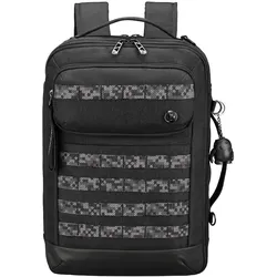 Swissdigital Design BERG Black Hybrid Briefcase Rucksäcke   Herren 