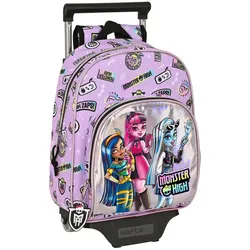 Schulrucksack mit Rädern Monster High Best Boos Lila - Ergonomischer und stylischer Schulbegleiter