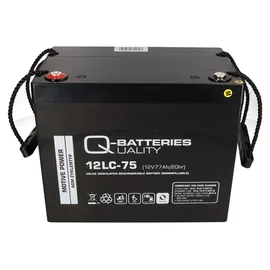 Q-Batteries Akku kompatibel E-Mobile E-Scooter Mobilis 2x 12V 75Ah