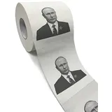 Vladimir Putin Toilettenpapier 30m lang perforiert 3-lagig Toilettenpapier Rolle mit Vladimir Putin hässliches Gesicht