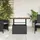 vidaXL Gartentisch 90 x 55 x 71 cm Schwarz