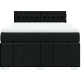 vidaXL Boxspringbett 160 x 200 cm Schwarz