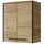 Saphir Hängeschrank SAPHIR "Quickset 395 Badschrank 60,4 cm breit mit 2 Türen und 2 Einlegeböden", braun (riviera eiche quer nb), B:60cm H:72cm T:33cm, Spanplatte, Schränke, Hängeschrank, Badezimmer-Hängeschrank inkl. Türdämpfer, Griffe in Schwarz