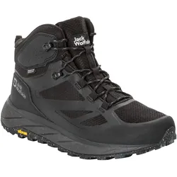 Wanderschuh JACK WOLFSKIN "TERRAVENTURE TEXAPORE MID M", Gr. 45, schwarz, Textil, Synthetik, sportlich, Schuhe, wasserdicht