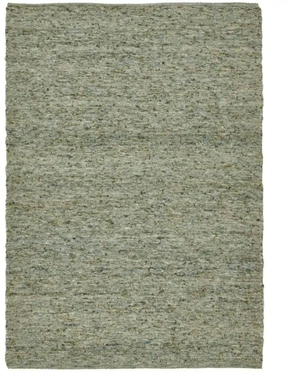 THEKO Teppich , grün , Wolle , Maße (cm): B: 70 H: 1,2