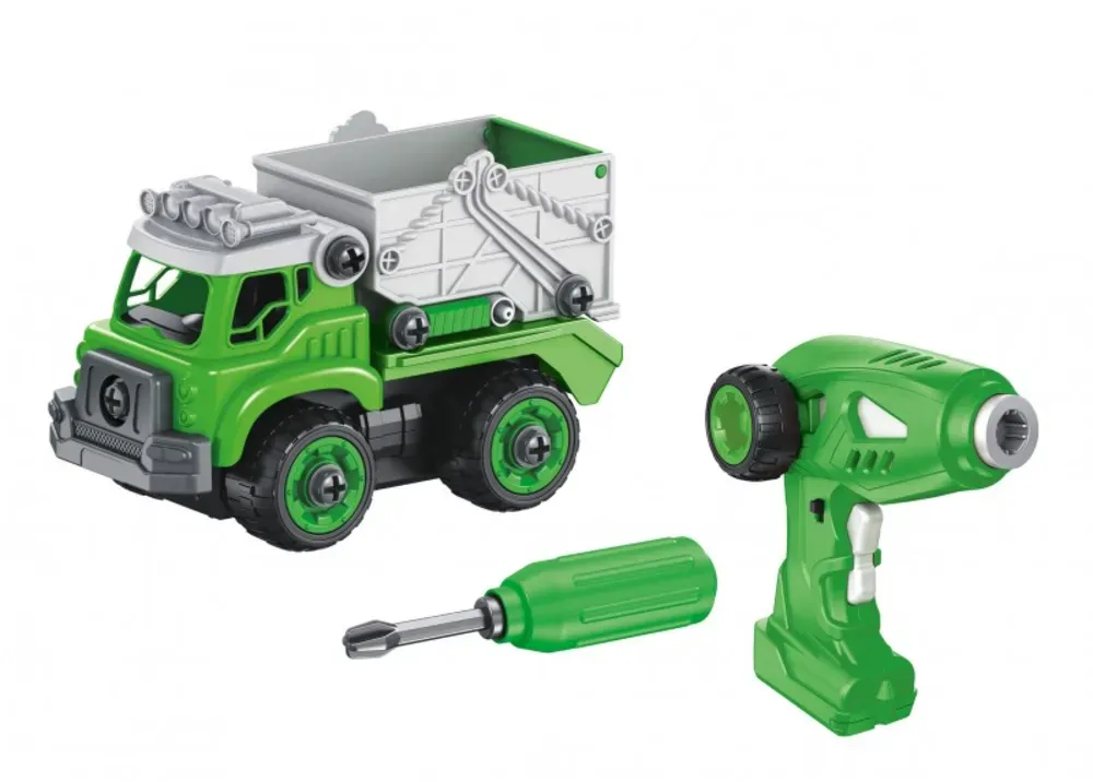 Müllwagen mit Fernbedienung für Kinder - Buki France Bauen & Fahren - Licht, Sound, Baustellen-Spielzeug