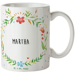 Mr. & Mrs. Panda Tasse Martha – Geschenk, Kaffeebecher, Tasse Motive, Porzellantasse, Büro T, Keramik
