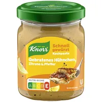 Knorr Schnell gewürzt Kochpaste Gebratenes Hühnchen, Zitrone & Pfeffer einfach & schnell für einen besonders intensiven, geballten Geschmack 165 g