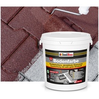 Isolbau Bodenfarbe - 25 kg - Boden- und Betonfarbe für Keller, Garage, Werkstatt - Wasserfeste Bodenbeschichtung für innen & außen - Braun (RAL)