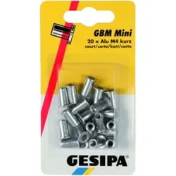 Gesipa Blindnietmuttern Mini-Pack Alu M 6 Kurz