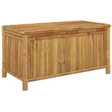 furnicato Gartenbox Gartentruhe 110x52x55 cm Bambus (1 St) braun