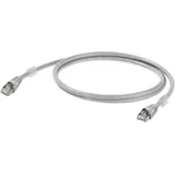 Weidmüller 1165940040 RJ45 Patchkabel CAT 6a S/FTP 4.00m Grau UL-zertifiziert 1St.