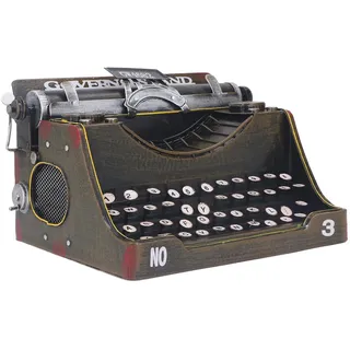 JTBDWOSK Schreibmaschinenmodell, Retro-Vintage-Schreibmaschinendekoration, Robuste, Stilvolle Retro-Schreibmaschinenmodell-Requisite für Zuhause, Wohnzimmer, Studios,Braun