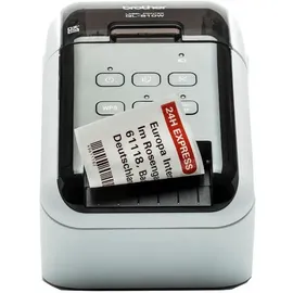 Brother Etikettendrucker Ql-810Wc Thermo-Etikettendrucker Etikettenbreite 62Mm Usb-Wifi Weiß und Schwarz