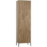 Woood Gravure Mehrzweckschrank 60 x 210 x 42 cm Beige