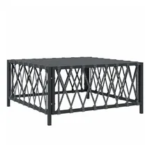 vidaXL Gartentisch Anthrazit 70x70x34 cm Gewebe