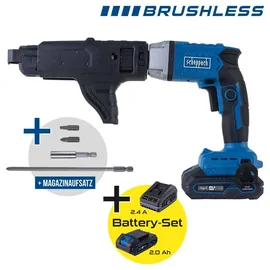 SCHEPPACH BC-DWD400MS-X inkl. 2 x 2,0 Ah + 2,4A Ladegerät