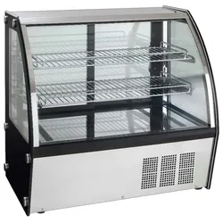 Horizontale gekühlte vitrine auf theke gebogenes glas - 700x575x670 mm - 160 W 230/1V - 13987270 Eurast