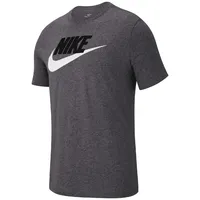 Nike Sportswear T-Shirt Herren dk grey heather/black/white M