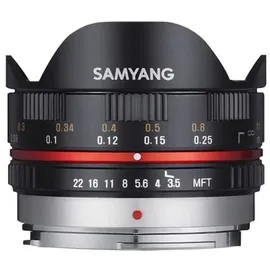 Samyang 7,5mm F3,5 UMC Fisheye Micro Four Thirds schwarz