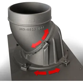 Kratki Kamineinsatz KRATKI NBU 500/700 Stahl Schwarz/Abdeckplatte Glas