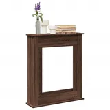 Nqyjm Kaminumrandung Braun Eichen-Optik 75x20x87,5 cm Holzwerkstoff für Wohnzimmer
