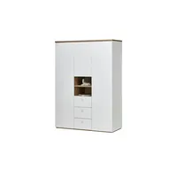 Sconto Kleiderschrank 3-türig Globo 150 x 210 cm Holzart nicht angegeben weiß