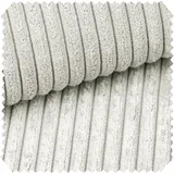 novely® PORTO - Polsterstoff in Breitcord-Optik - Ultraweicher Möbelstoff - Pflegeleichte Meterware 1 lfm | Farbe: 140 Grau Beige