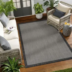 Teppich SURYA "JENA", grau, B:80cm H:5mm L:150cm, Kunstfaser, Teppiche
