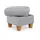 Home Affaire Polsterhocker Lindgren 61 x 46 x 61 cm Silber