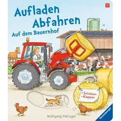 Aufladen Abfahren Auf dem Bauernhof