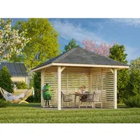 Palmako Pavillon Bianca 8,3 m2 Set 102 naturbelassen