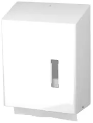 SanTRAL® HSU 31 Papierhandtuchspender 1417720 , Edelstahl, weiß, pulverbeschichtet, Edelstahlentnahme, P