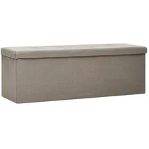vidaXL Sitzbank Faltbar Taupe 110 x 40 x 48 cm
