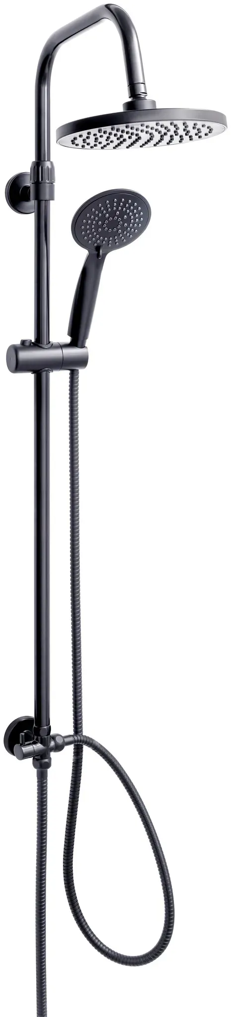 Brausegarnitur SANOTECHNIK, schwarz, H:98,5cm T:32cm, Brausegarnituren